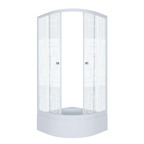 Душевая кабина 100x100 Triton Стандарт В1 стекла квадраты DK169