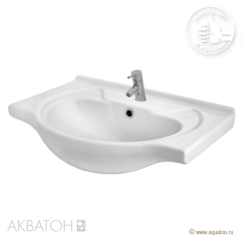 Раковина Акватон БАЙКАЛ-60 мебельная 1WH109652