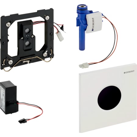 Система электронного управления смывом писсуара Geberit, питание от сети, защитная крышка типа 01 116.021.21.5