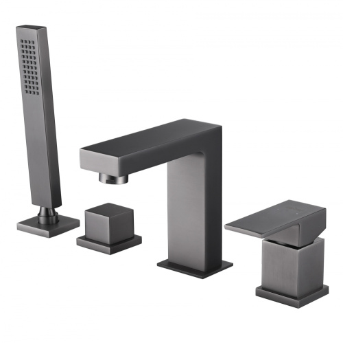 Смеситель для ванны ABBER Daheim AF8213NG на борт ванны, никель