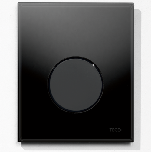 Смывная клавиша для писсура TECE loop 9242657  стекло черное, клавиша чёрная
