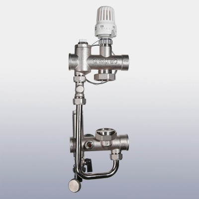 Насосно-смесительный узел VT.VALMIX.0.130 для теплого пола, без насоса, монтажная длина насоса 130 мм