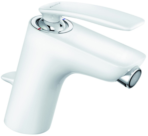 Смеситель для биде Kludi Balance 522169175 Белый/Хром, донный клапан