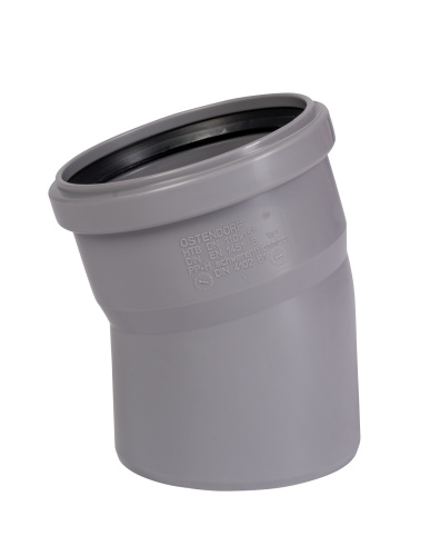 Отвод 110x15° PP HTB Ostendorf внутренняя канализация