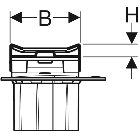 Дренажный канал Geberit CleanLine20, 30-90cм, тёмный/потёрт.мет.