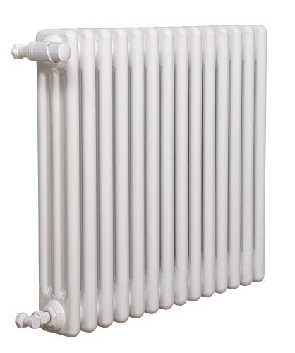 Трубчатый радиатор Velar WH 3037-36 секций, белый, боковое подключение 3/4"