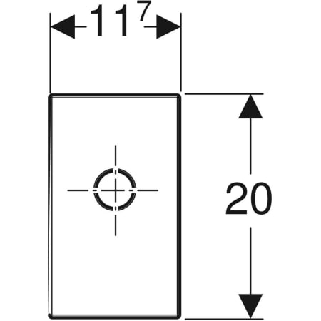 Финишный комплект Geberit для pаковины с внутристенным сифоном 115.416.21.1