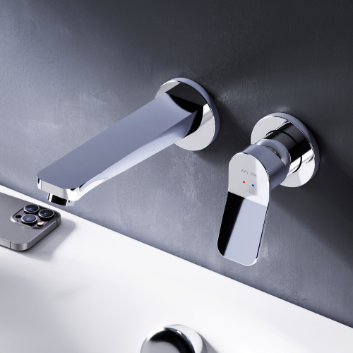 Смеситель для раковины Am.Pm X-Joy F85A72600 встраиваемый, излив 187 мм, хром