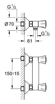 Смеситель для душа Grohe Costa L 26330001 Хром