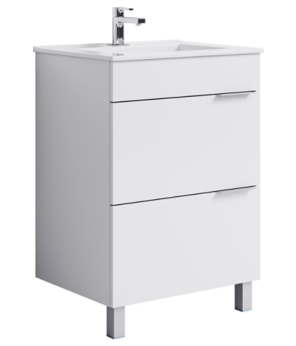 Тумба с умывальником AQWELLA Brig 60,5  Белый Br.01.06/2/W