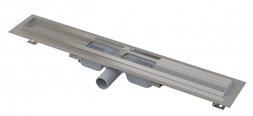 Душевой лоток Alcaplast APZ101-850 LOW, с порогами, для перфорированной решетки, с горизонтальным стоком, L 850мм