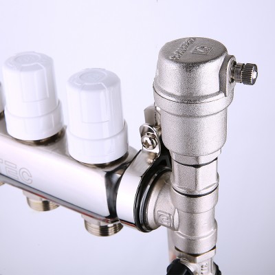 Коллектор отопления Valtec 1"нерж., 11x3/4"ЕК с расходомерами VTc.586.EMNX.0611