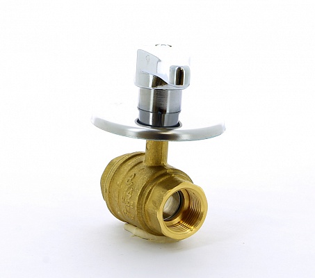 Кран шаровой 3/4"ВВ под штукатурку, хром рукоятка ITAP 138 3/4'