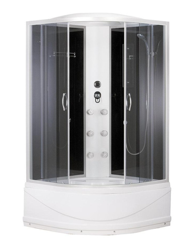 Душевая кабина 90x90 Erlit Comfort ER3509TPF-C4 гидромассаж, высокий поддон