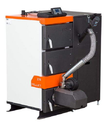 Котел пеллетный 15кВт ТIS DUO PELLET 15 доп. топка, автоматика, самоочистка