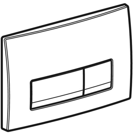 Смывная клавиша Geberit Delta51, двойной смыв 115.105.11.1