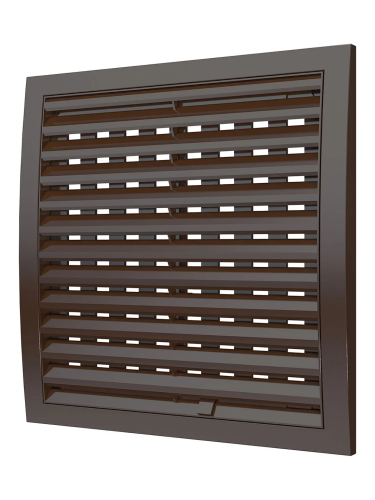 2525РРПН кор, Решетка наружная ASA вентиляционная регулируемая 250х250, коричневая