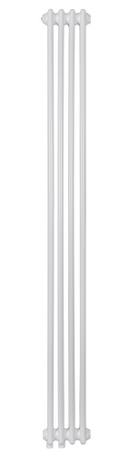 Трубчатый радиатор Velar WH 3045-27 секций, белый, нижнее подключение 1/2" по краям, без вентиля