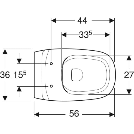 Подвесной унитаз Geberit Citterio, закрытая форма, Rimfree 500.510.01.1