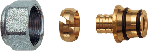 Концовка для пласт. труб 20х2,8 с накидной гайкой М24х19 FAR