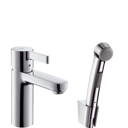 Смеситель для раковины Hansgrohe Metris S 31160000 хром, гигиенический душ