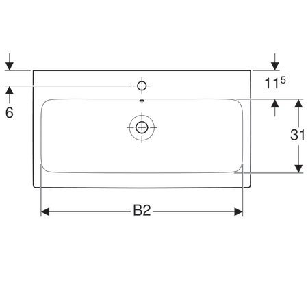 Раковина Geberit iCon 12409000