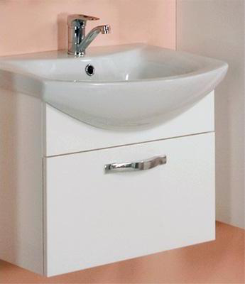 Тумба Акватон Ария 50 белый, подвесная 1A140301AA010