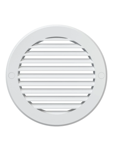 12РК, Решетка вентиляционная круглая D161 вытяжная АБС с фланцем D125