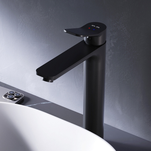 Смеситель для раковины AM.PM X-Joy F85A92022 высокий, черный