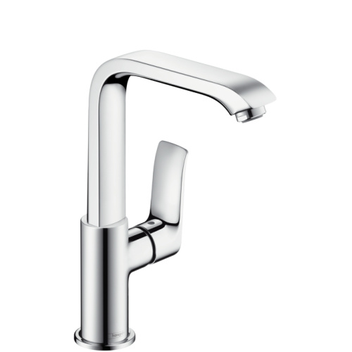 Смеситель для раковины Hansgrohe Metris 31087000 хром, поворотный излив, донный клапан