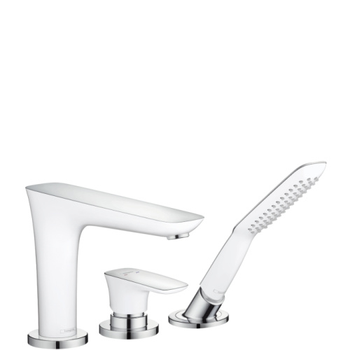 Смеситель для ванны Hansgrohe PuraVida 15432400 белый/хром