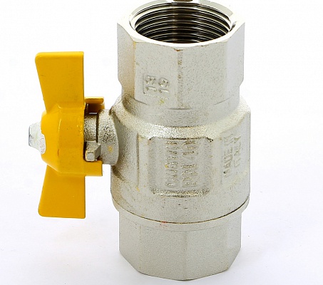 Кран шаровой 1"ВВ для газа, ручка бабочка ITAP London 068 1'