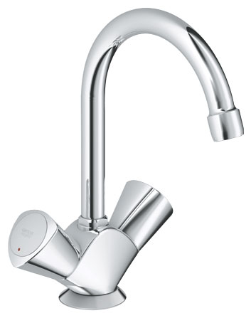 Смеситель для раковины Grohe Costa S 21257001 хром, донный клапан, поворотный излив