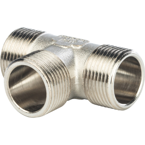 Тройник Stout 1"ННН никелированный SFT-0018-000111