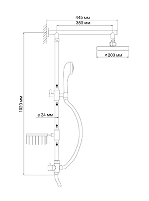 Душевая система WasserKraft A015