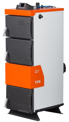 Котел твердотопливный 11кВт TIS PLUS 11 пуль управления, вентилятор