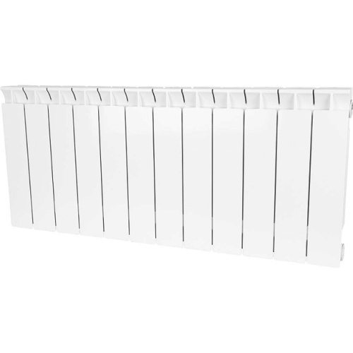 Биметаллический радиатор STOUT STYLE 350 - 12 секций, боковое, белый RAL 9010
