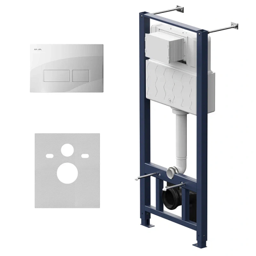 Инсталляция для унитаза Am.Pm Pro I012704.7001 с пневмоклавишей Pro S белый глянец