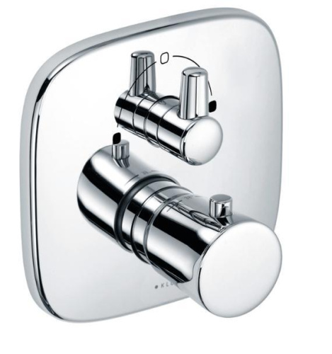 Смеситель для скрытого монтажа Kludi Ambienta 538300575 Хром, термостат, неполный комплект