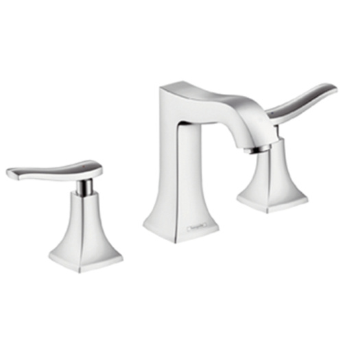 Смеситель для раковины Hansgrohe Metris Classic 31073000 хром, на 3 отверстия, донный клапан