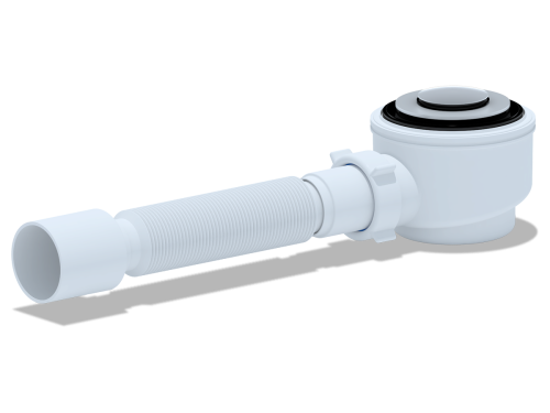 Сифон для душевого поддона click-clack 1 1/2" с гофрой 40/50 ANI E415CL