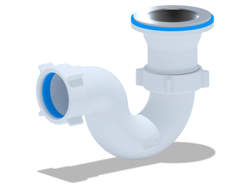 Сифон для душевого поддона 1 1/2"x40 прямоточный ANI E110