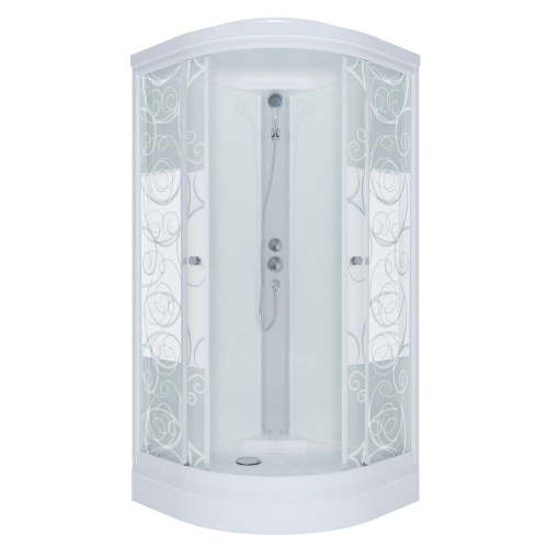 Душевая кабина 100x100 Triton Стандарт А3 стекло узоры DK168