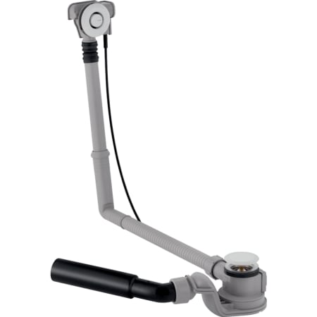 Слив-перелив для ванны Geberit с системой нажатия PushControl, d52, длина 50 см, с декоративным комплектом и соединительным коленом 150.756.21.1