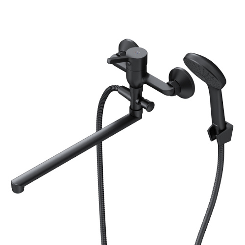 Смеситель для ванны AM.PM X-Joy S F85B90122 душевой набор, излив 325 мм, черный