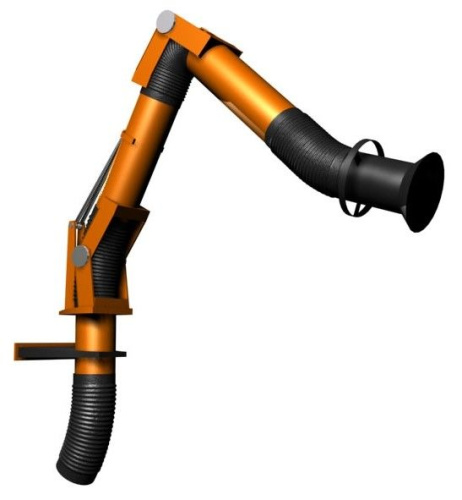 Воздуховытяжное устройство Лиана НС-200, подсветка, шланг DN200, L=2 м, нижнее подключение