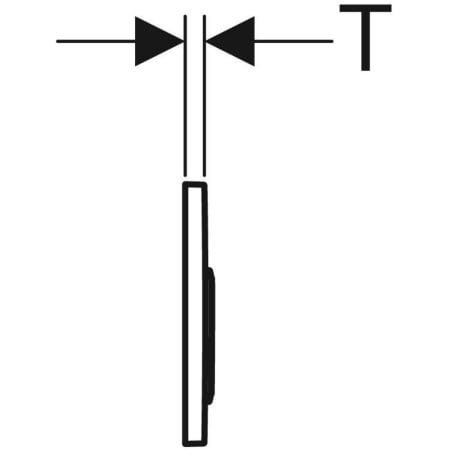 Смывная клавиша Geberit Omega20, двойной смыв 115.085.KM.1