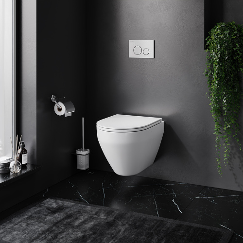 Подвесной унитаз Am.Pm Spirit V2.0 C701700WH белый, FlashClean безободковый