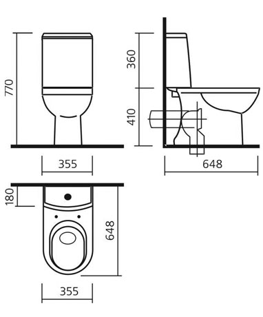 Унитаз-компакт Sanita Luxe Next сиденье микролифт