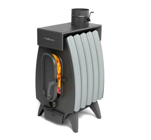 Отопительная печь Огонь-Батарея 5 ЛАЙТ антрацит-серый металлик Термофор